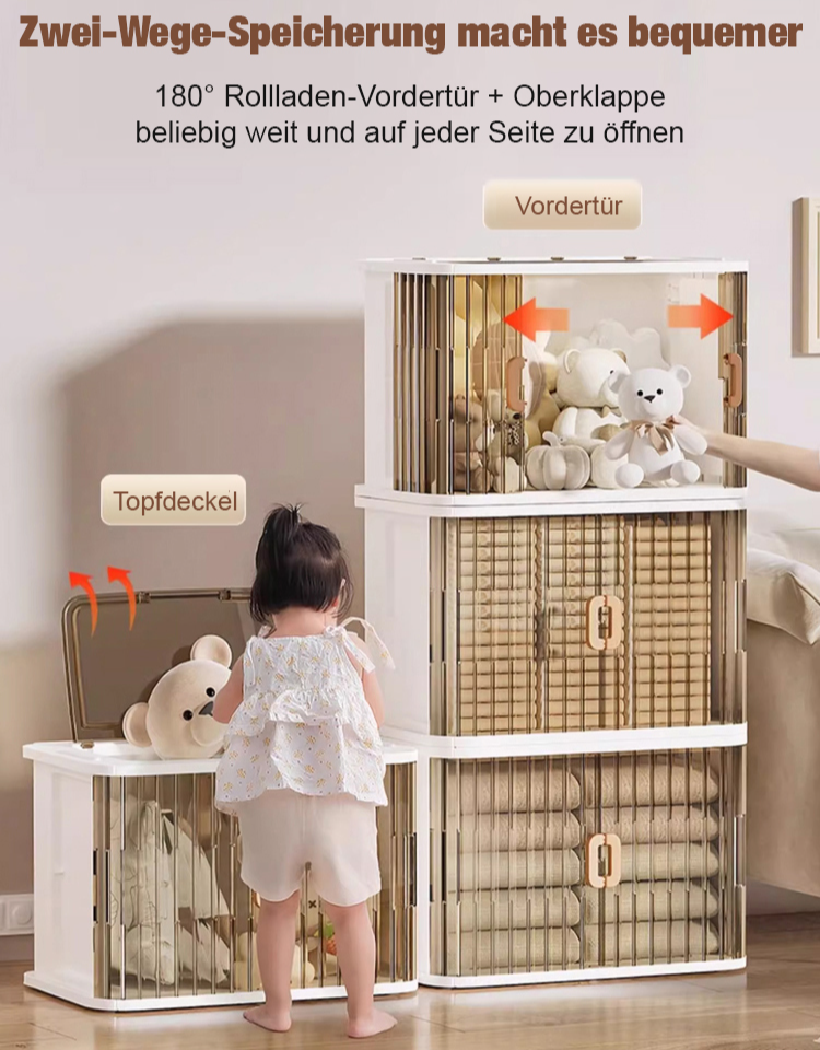 [Ohne Montage · Klappbar] Aufbewahrungsschrank ❤️ Extra verstärkt · Staub-/Feuchtigkeits-/Insektenschutz · Formaldehydfrei
