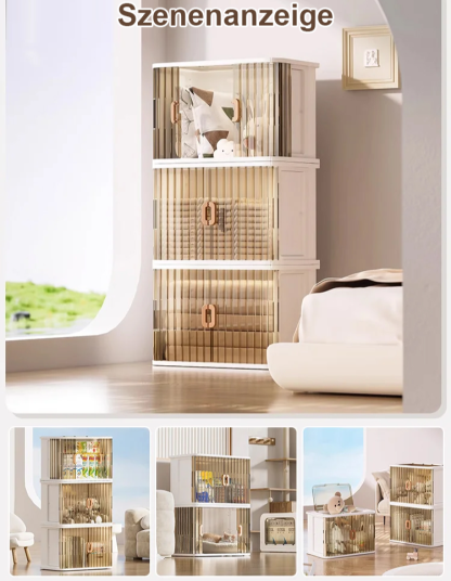 [Ohne Montage · Klappbar] Aufbewahrungsschrank ❤️ Extra verstärkt · Staub-/Feuchtigkeits-/Insektenschutz · Formaldehydfrei