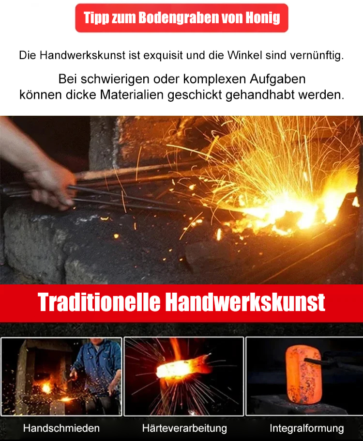 [Neuentwicklung · Bruchgarantie] SK95 Hochkohlenstoffstahl-Kralle ❤️ Unkrautjäten/Lockern/Ebnen