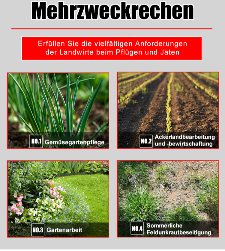 [Neuentwicklung · Bruchgarantie] SK95 Hochkohlenstoffstahl-Kralle ❤️ Unkrautjäten/Lockern/Ebnen