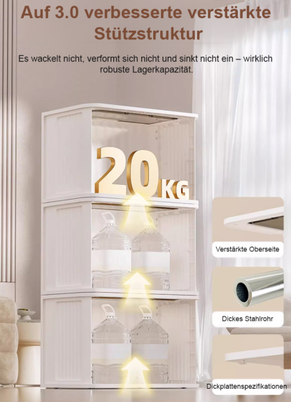 [Ohne Montage · Klappbar] Aufbewahrungsschrank ❤️ Extra verstärkt · Staub-/Feuchtigkeits-/Insektenschutz · Formaldehydfrei