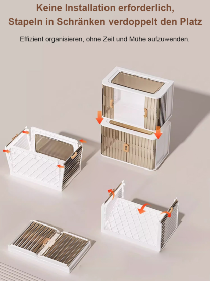 [Ohne Montage · Klappbar] Aufbewahrungsschrank ❤️ Extra verstärkt · Staub-/Feuchtigkeits-/Insektenschutz · Formaldehydfrei