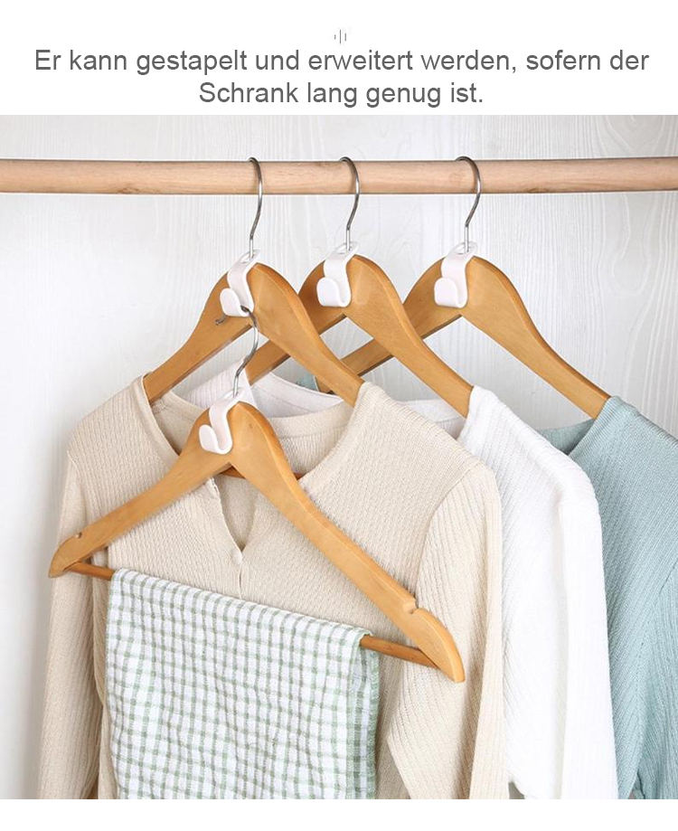 Flexible Nutzung der Haken für verschiedene Verbindungen