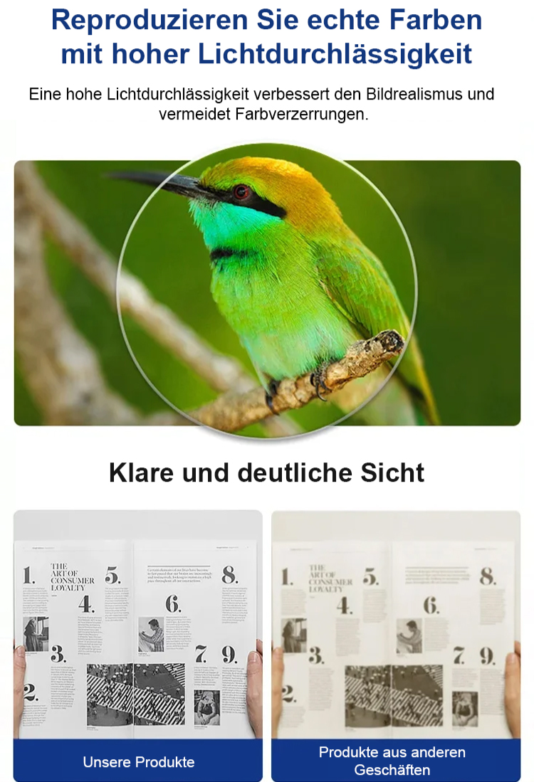 【Für die ersten 100 Kunden: 3. Brille gratis】❤️ Ultraleichte und bequeme Anti-Blaulicht-Brille für Presbyopie