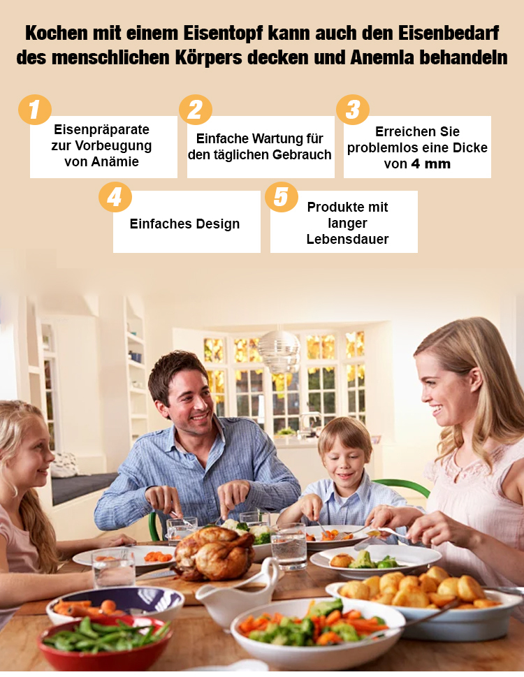 【Weltkulturerbe des immateriellen Kulturerbes】 Gusseisenpfanne ❤️ Leichtbaudesign/lebenslang rostfrei/Voreingebrannt geliefert