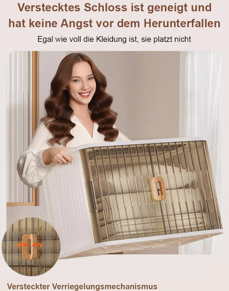 [Ohne Montage · Klappbar] Aufbewahrungsschrank ❤️ Extra verstärkt · Staub-/Feuchtigkeits-/Insektenschutz · Formaldehydfrei