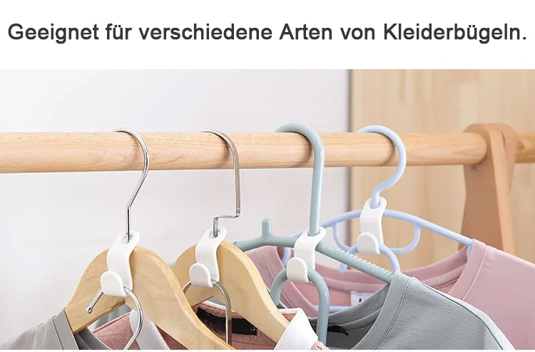 Verbindungshaken gestapelt für platzsparende Lagerung