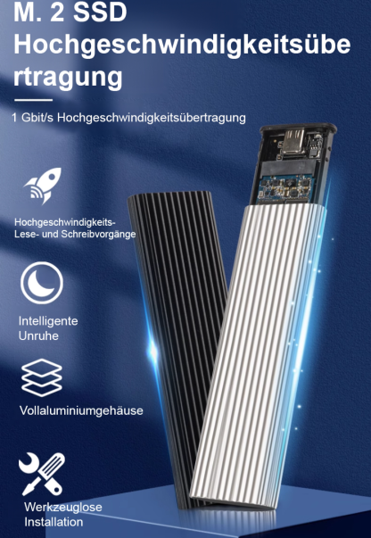 [905 MB/s Blitz-Übertragung – 4K-Film in 5 Sekunden] 16TB tragbare SSD ❤️ Plug-and-Play · Win/MAC · Dateiverschlüsselung