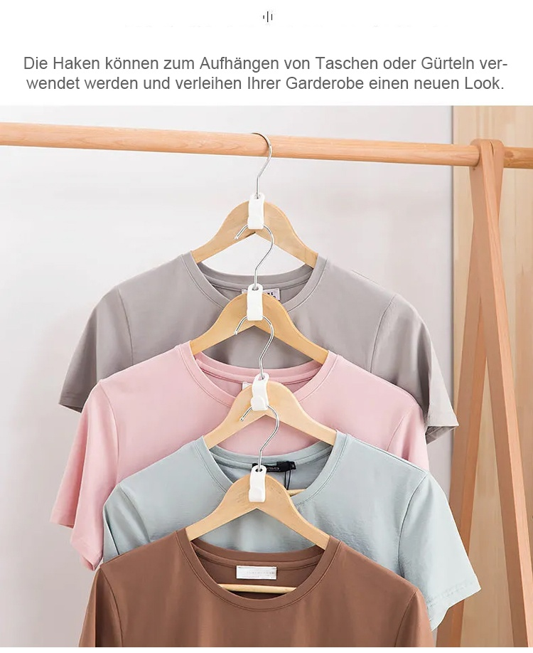 Stapelbare Verbindungshaken im praktischen Set