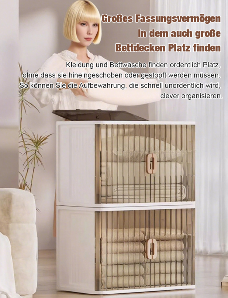 [Ohne Montage · Klappbar] Aufbewahrungsschrank ❤️ Extra verstärkt · Staub-/Feuchtigkeits-/Insektenschutz · Formaldehydfrei