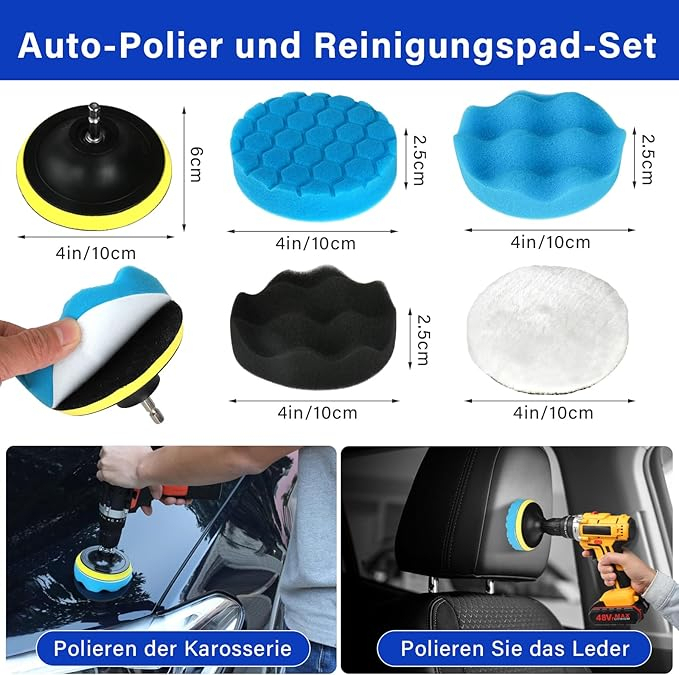 Auto Reinigungsset, 31 Stück Autopflege Set, Auto Detailing Pinsel Auto Waschanlage Set, Staubentfernungsbürste für Auto Innen und Au?en, Lüftungsschlitz, Armaturenbrett, Motor, R?der,