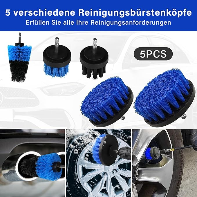 Auto Reinigungsset, 31 Stück Autopflege Set, Auto Detailing Pinsel Auto Waschanlage Set, Staubentfernungsbürste für Auto Innen und Au?en, Lüftungsschlitz, Armaturenbrett, Motor, R?der,