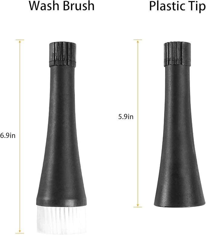 Hochdruck-Autoinnensprüh-Waschpistole mit 2 Düsensprühger?ten, Dual Air Flow Control, 360° drehbare Auto Fahrzeug Reinigungspistole für effiziente Reinigung, Schwarz