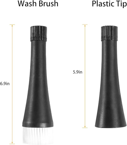 Hochdruck-Autoinnensprüh-Waschpistole mit 2 Düsensprühger?ten, Dual Air Flow Control, 360° drehbare Auto Fahrzeug Reinigungspistole für effiziente Reinigung, Schwarz