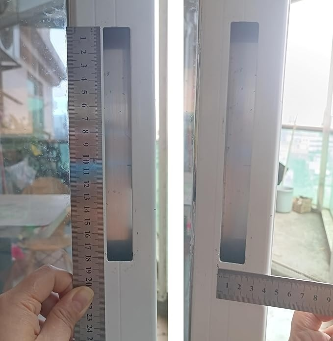 2PCS Türschloss, Schiebetür-Fenster-Hakenschloss, Schiebetür-bündiger Riegel, mobile Tür, einseitiger Schlossverschluss für Zuhause