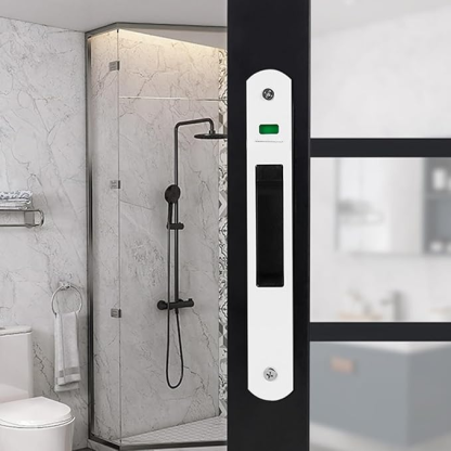 2PCS Türschloss, Schiebetür-Fenster-Hakenschloss, Schiebetür-bündiger Riegel, mobile Tür, einseitiger Schlossverschluss für Zuhause