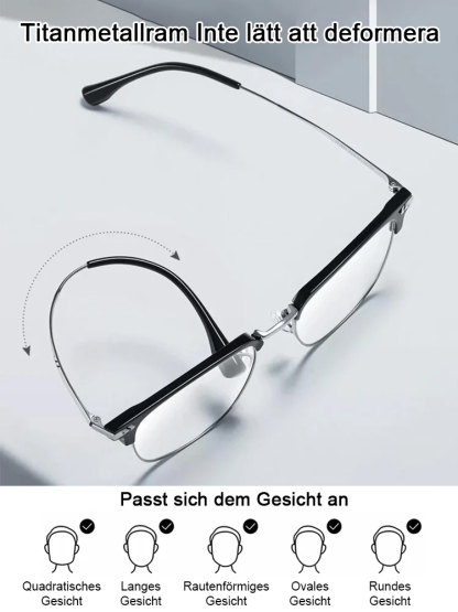 【Das beste Geschenk für Eltern】Neuro-Adaptiv HD Lesebrille | Laborklasse Präzisionsoptik | Submarin-Grade Titan Verbundstoff 👓 🇩🇪