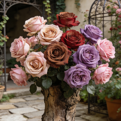 【schnellblühend】Königliche Gartenrose Winterhart | 2-Jährige Premium-Wurzelstöcke | Dauerblühend 🌹