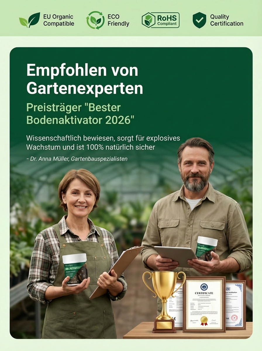  MoonSpry Bio Bodenhilfsstoff | Rettung für Pflanzen in 14 Tagen | TÜV Geprüft | Lockert Lehm und Sandböden 🌱 🚜