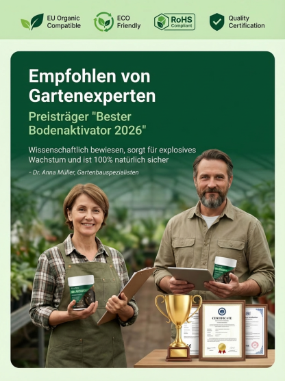  MoonSpry Bio Bodenhilfsstoff | Rettung für Pflanzen in 14 Tagen | TÜV Geprüft | Lockert Lehm und Sandböden 🌱 🚜