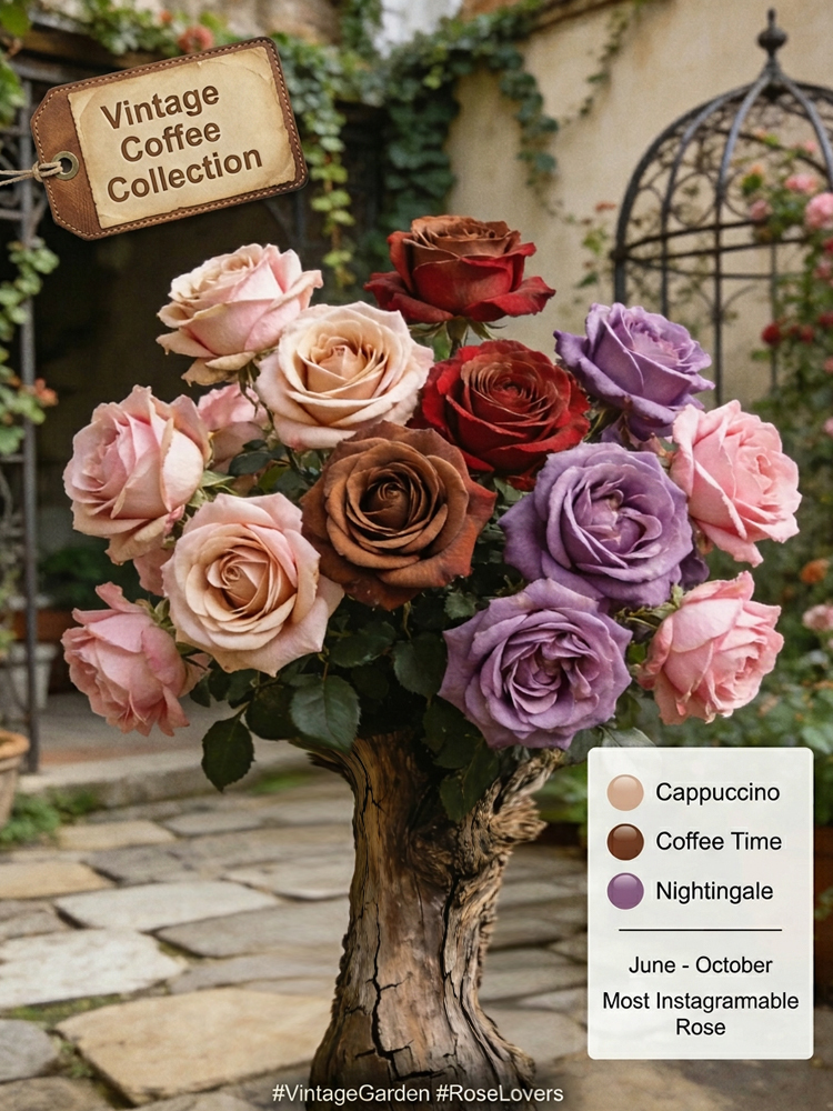 【schnellblühend】Königliche Gartenrose Winterhart | 2-Jährige Premium-Wurzelstöcke | Dauerblühend 🌹