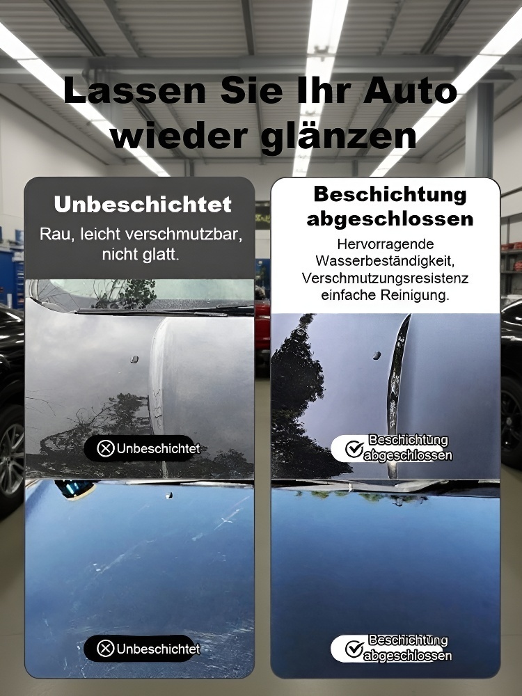 Nano-Beschichtung + Düse + Tuch + Schwamm-Set ✨ Nie wieder Wachsen nötig: Ihr Auto erhält sofort einen spiegelglatten Glanz und optimalen Schutz! 🛡️🚗