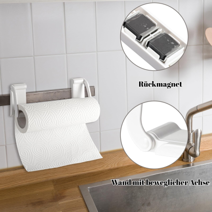 Kreativer magnetischer Papierhandtuchhalter für den Haushalt, separater Einweg-Papierrollenhalter fü