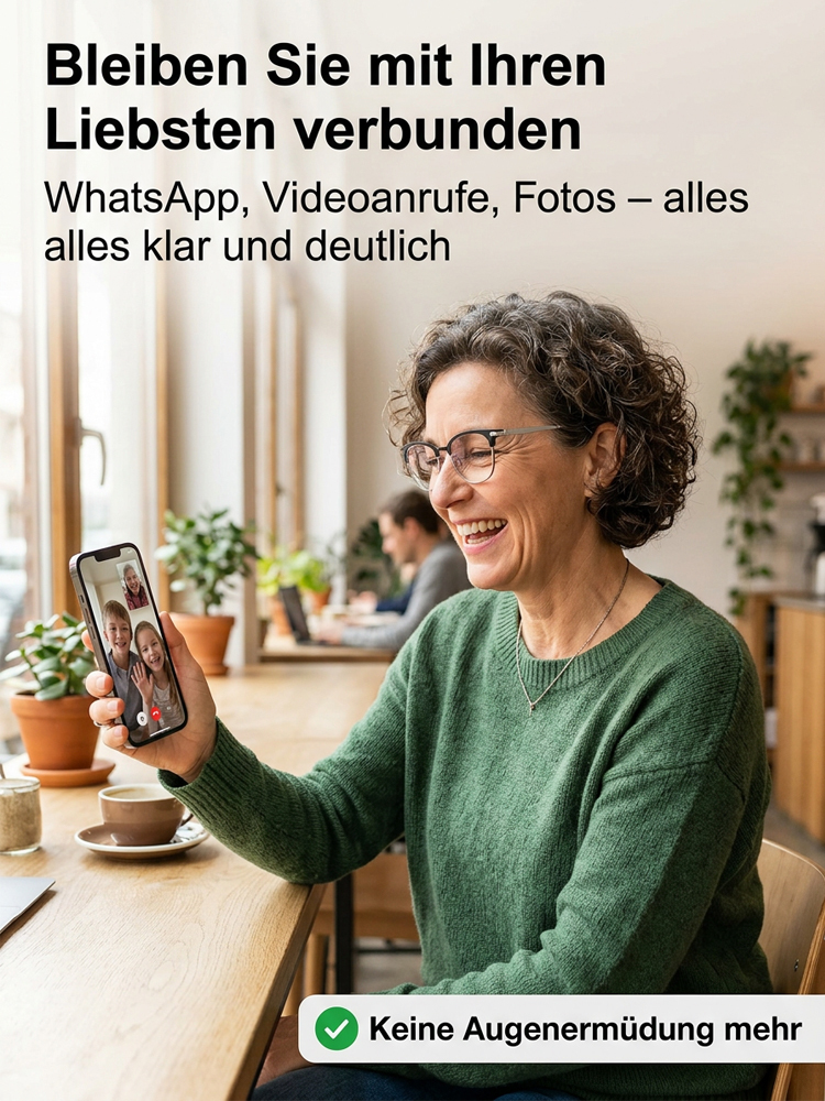 【Das beste Geschenk für Eltern】Neuro-Adaptiv HD Lesebrille | Laborklasse Präzisionsoptik | Submarin-Grade Titan Verbundstoff 👓 🇩🇪