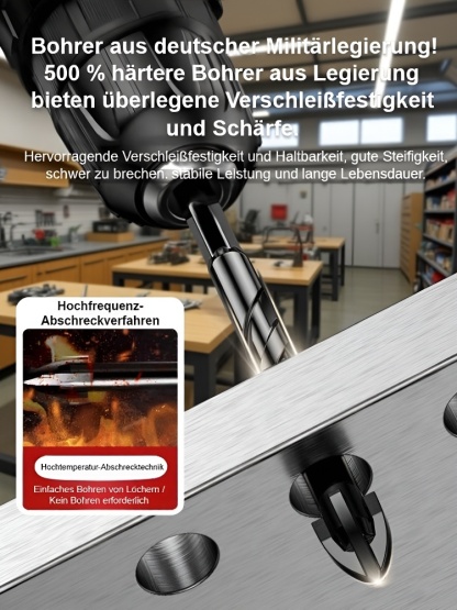 Wolframstahl Kreuzbohrer-Set👑 Stahl, Beton, Glas? Kein Problem! ✨ Unser Wolframstahl Kreuzbohrer-Set bohrt sie alle.