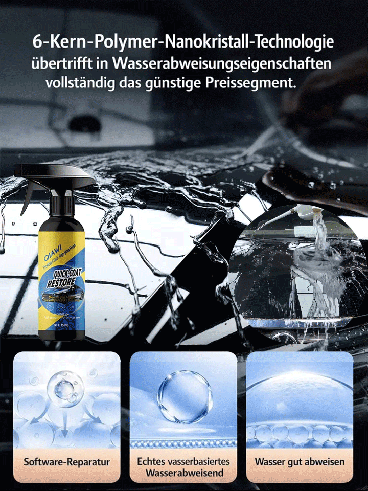 Premium 3-in-1 NanoKeramik Versiegelung Spray - Kratzer Reparatur - 365 Tage Hochglanz Schutz 🛡️🚗