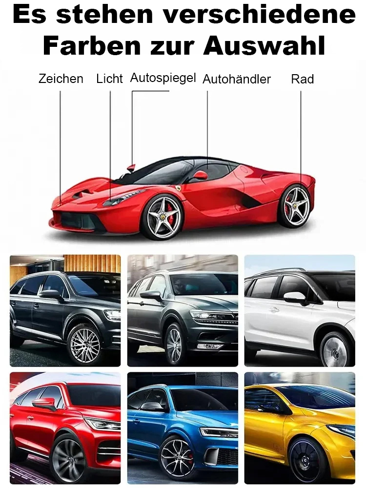 Nano-Beschichtung + Düse + Tuch + Schwamm-Set ✨ Nie wieder Wachsen nötig: Ihr Auto erhält sofort einen spiegelglatten Glanz und optimalen Schutz! 🛡️🚗