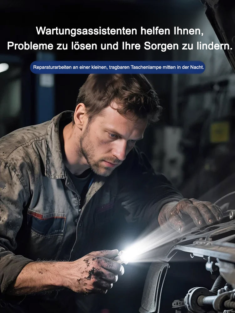 【10 Jahre Garantie】Mini LED Taschenlampe Schlüsselanhänger 🔦 Ultrahell, Aluminium, Notfall-Sicherheit ✨
