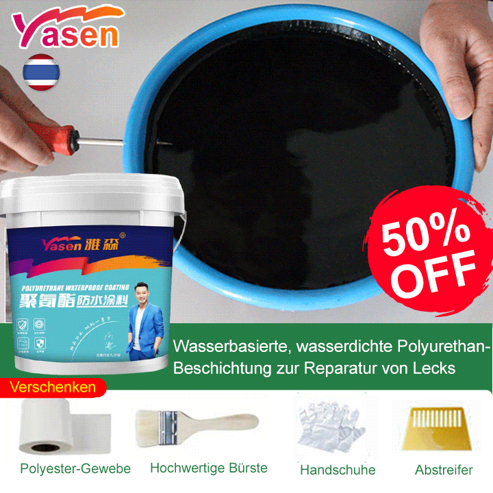 🏠Polyurethan-Dichtmittel und Leckreparatur. Umweltfreundliche Beschichtung. 🏠➡️🚫 Einfach selbst auftragen. 30 Jahre Dichtheit garantiert. 💧Schnell, sicher und ungiftig. ✅