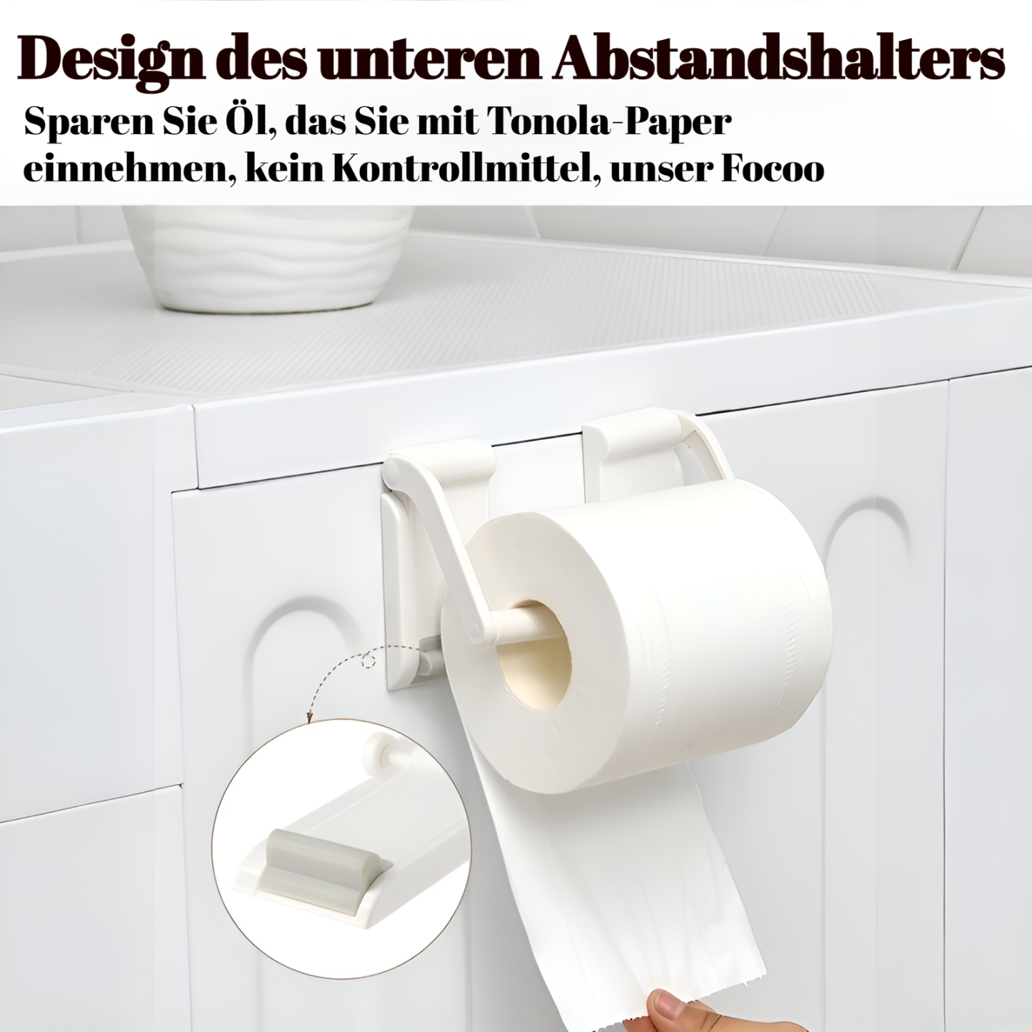 Kreativer magnetischer Papierhandtuchhalter für den Haushalt, separater Einweg-Papierrollenhalter fü