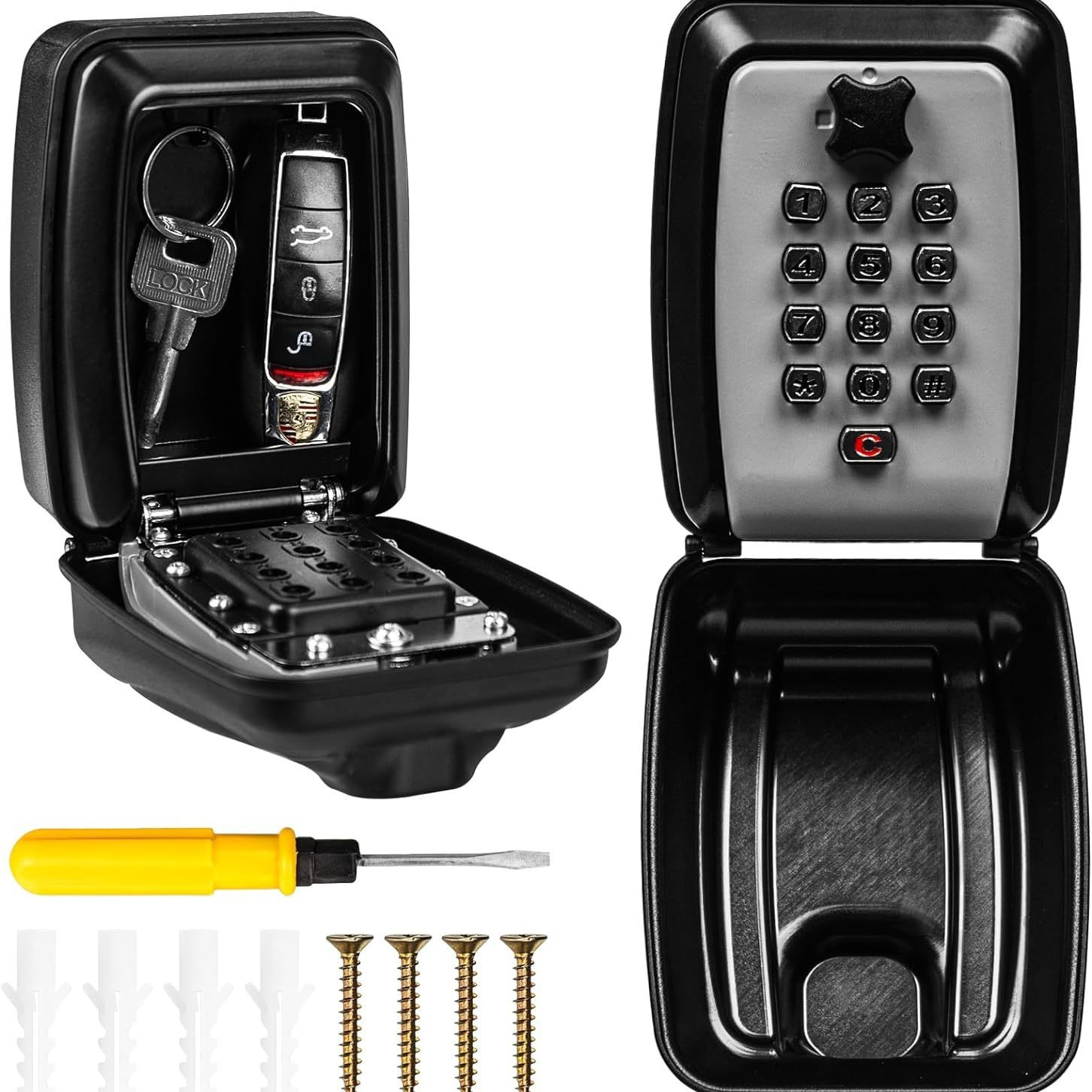 Fahrzeugmontierter hängender Autofenster-Diebstahlschutzcode-Schlüsselkasten, wandmontierter Schließ