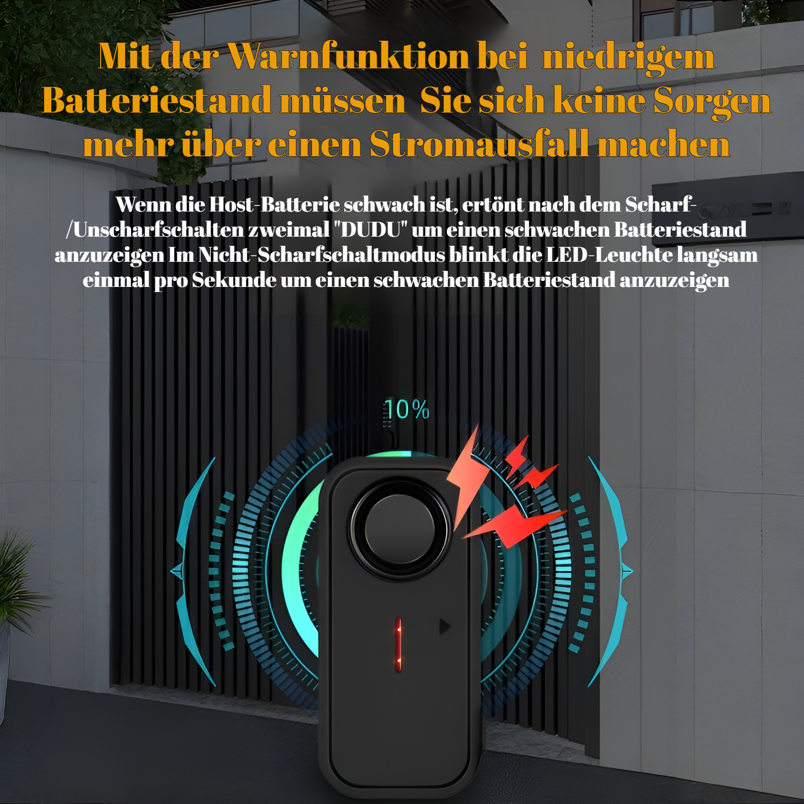 Tür- und Fenster-Diebstahlsicherung, magnetische Fernbedienung, Alarm, Autofenster-Zähler, Diebstahl