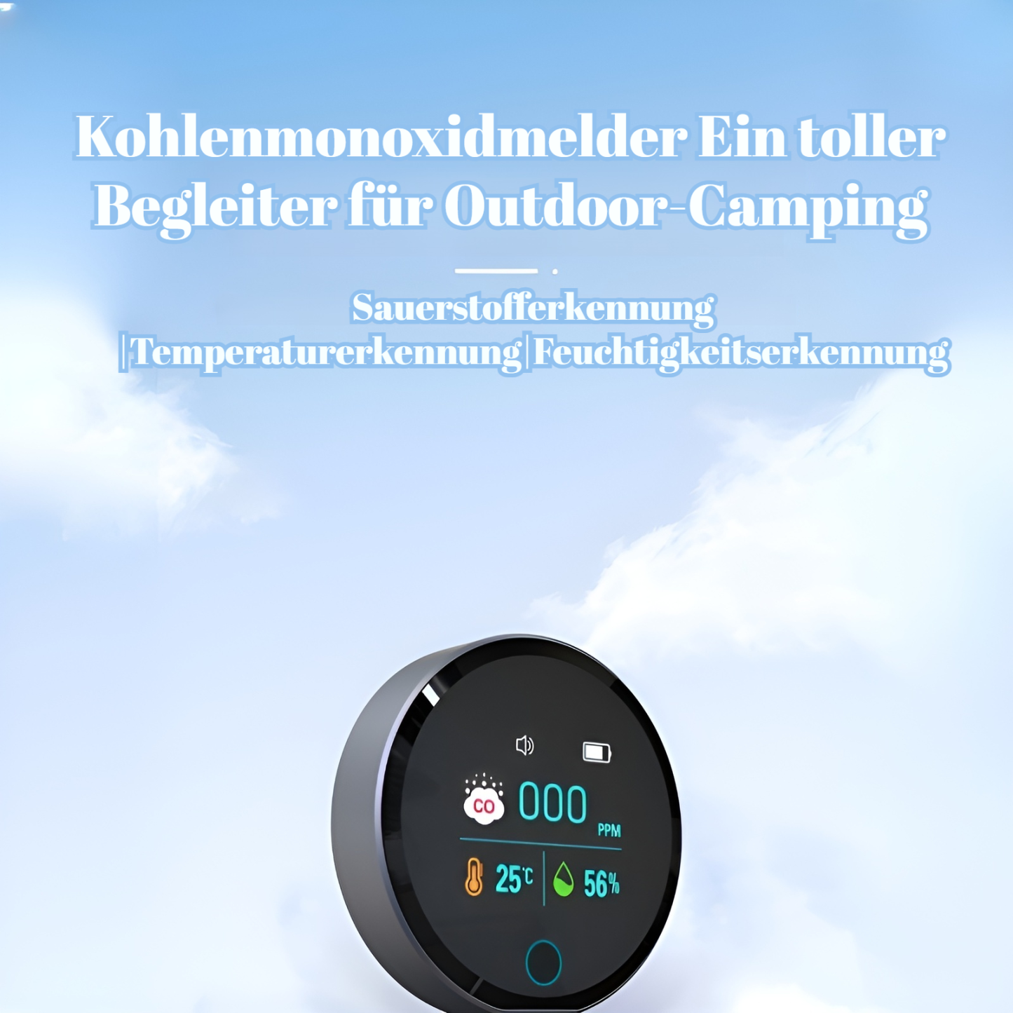 Katastrophenschutz Kohlenmonoxidmelder Wohnmobil Camping Auto CO-Melder Home Reise Luftqualitätsmeld