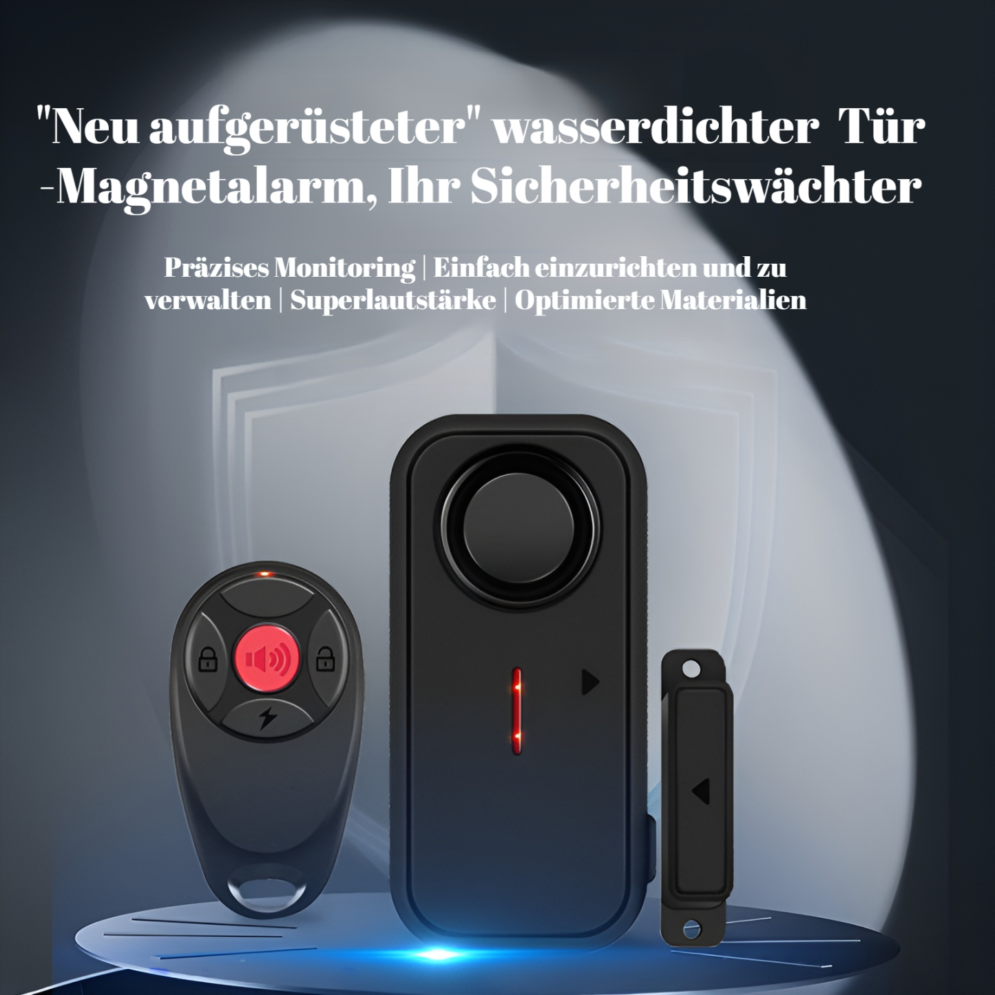 Tür- und Fenster-Diebstahlsicherung, magnetische Fernbedienung, Alarm, Autofenster-Zähler, Diebstahl