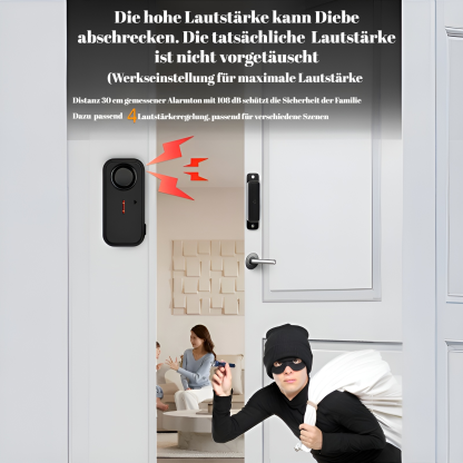 Tür- und Fenster-Diebstahlsicherung, magnetische Fernbedienung, Alarm, Autofenster-Zähler, Diebstahl