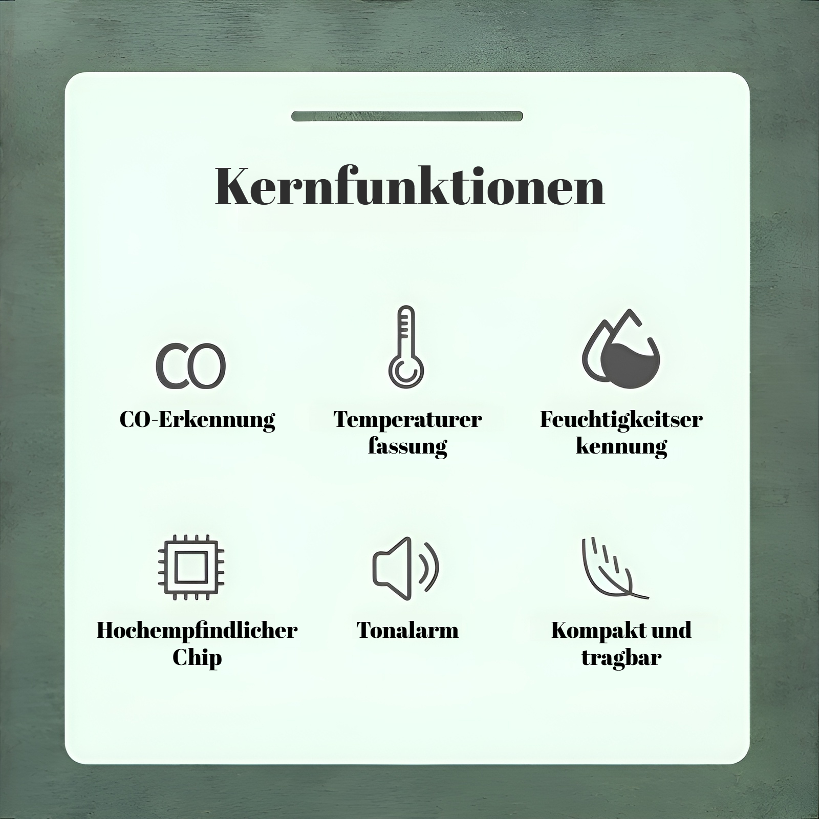 Katastrophenschutz Kohlenmonoxidmelder Wohnmobil Camping Auto CO-Melder Home Reise Luftqualitätsmeld