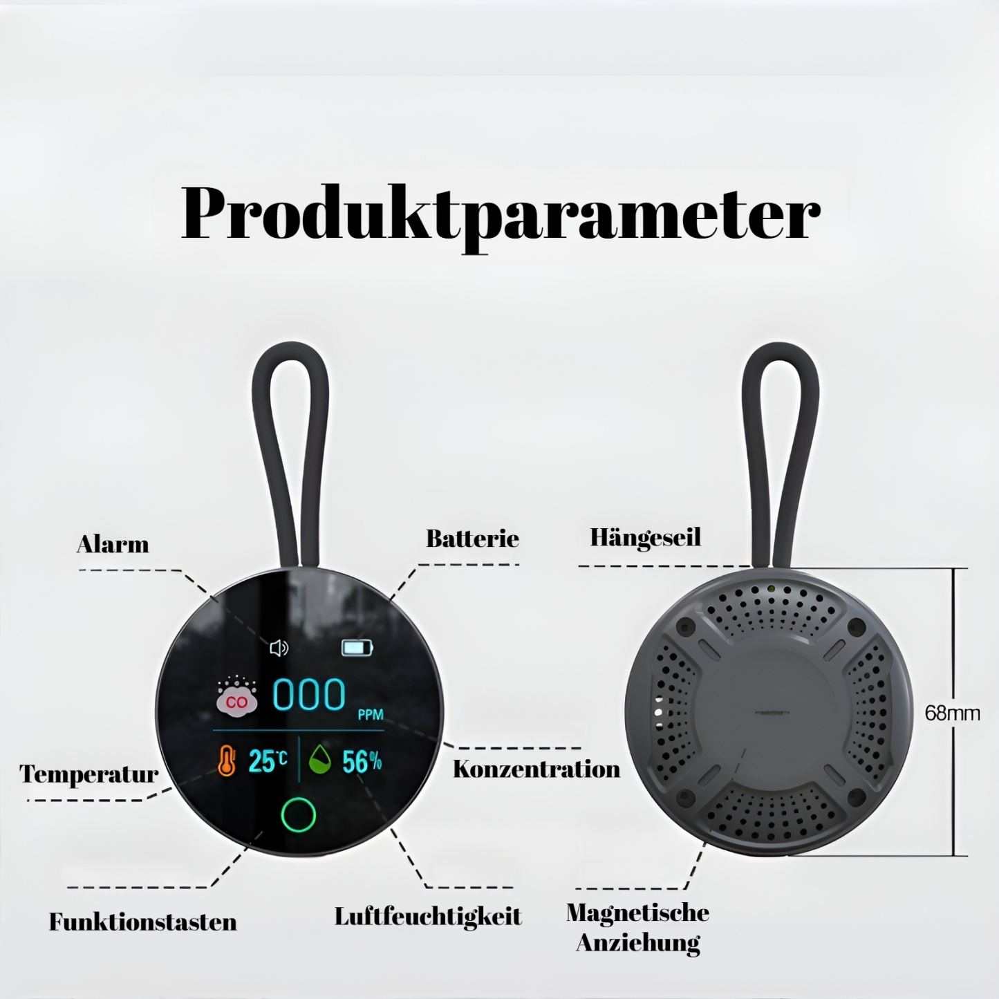 Katastrophenschutz Kohlenmonoxidmelder Wohnmobil Camping Auto CO-Melder Home Reise Luftqualitätsmeld