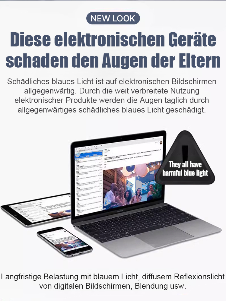 👓 Autofokus Lesebrillen | Anti-Blaulicht + UV-Schutz | 3-in-1