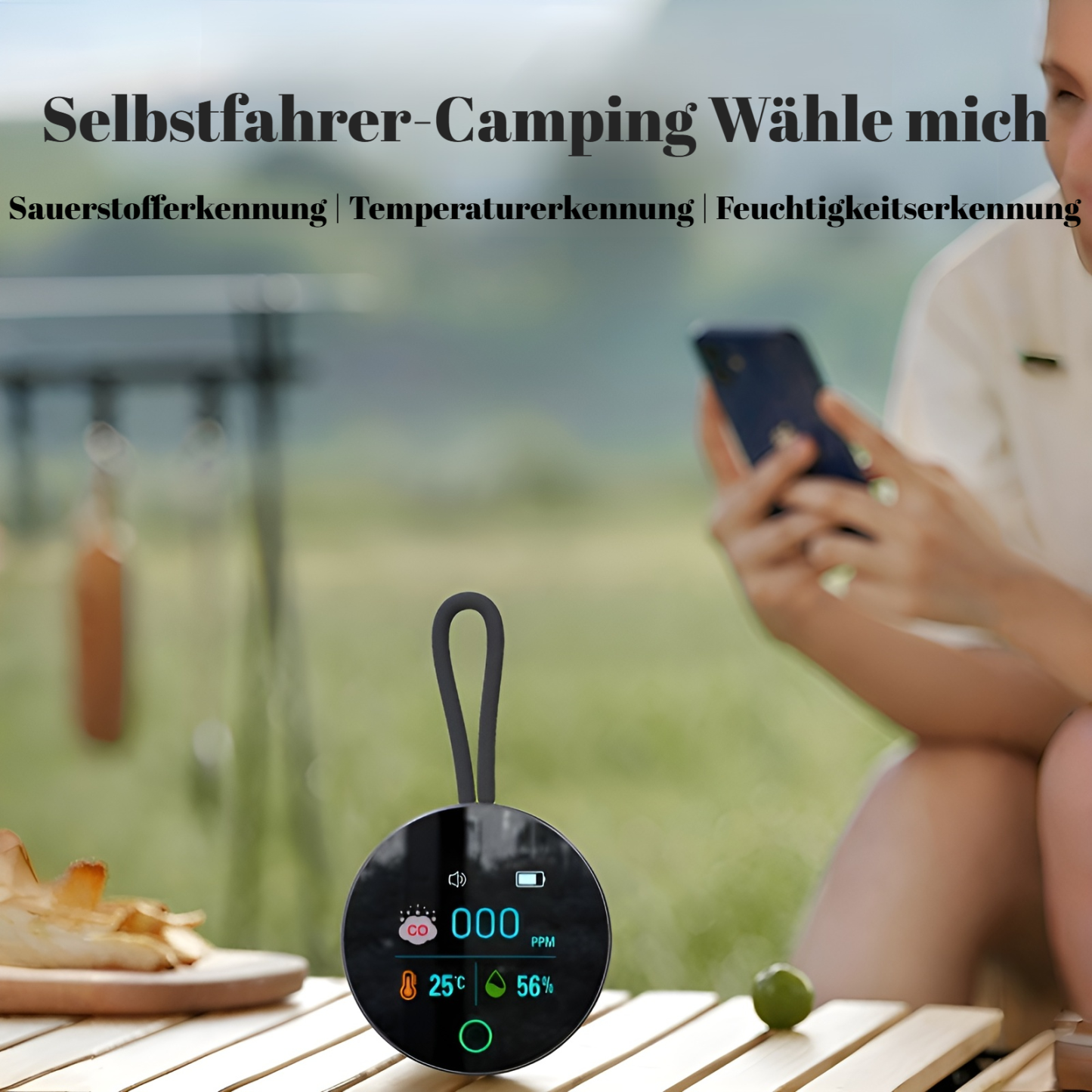 Katastrophenschutz Kohlenmonoxidmelder Wohnmobil Camping Auto CO-Melder Home Reise Luftqualitätsmeld