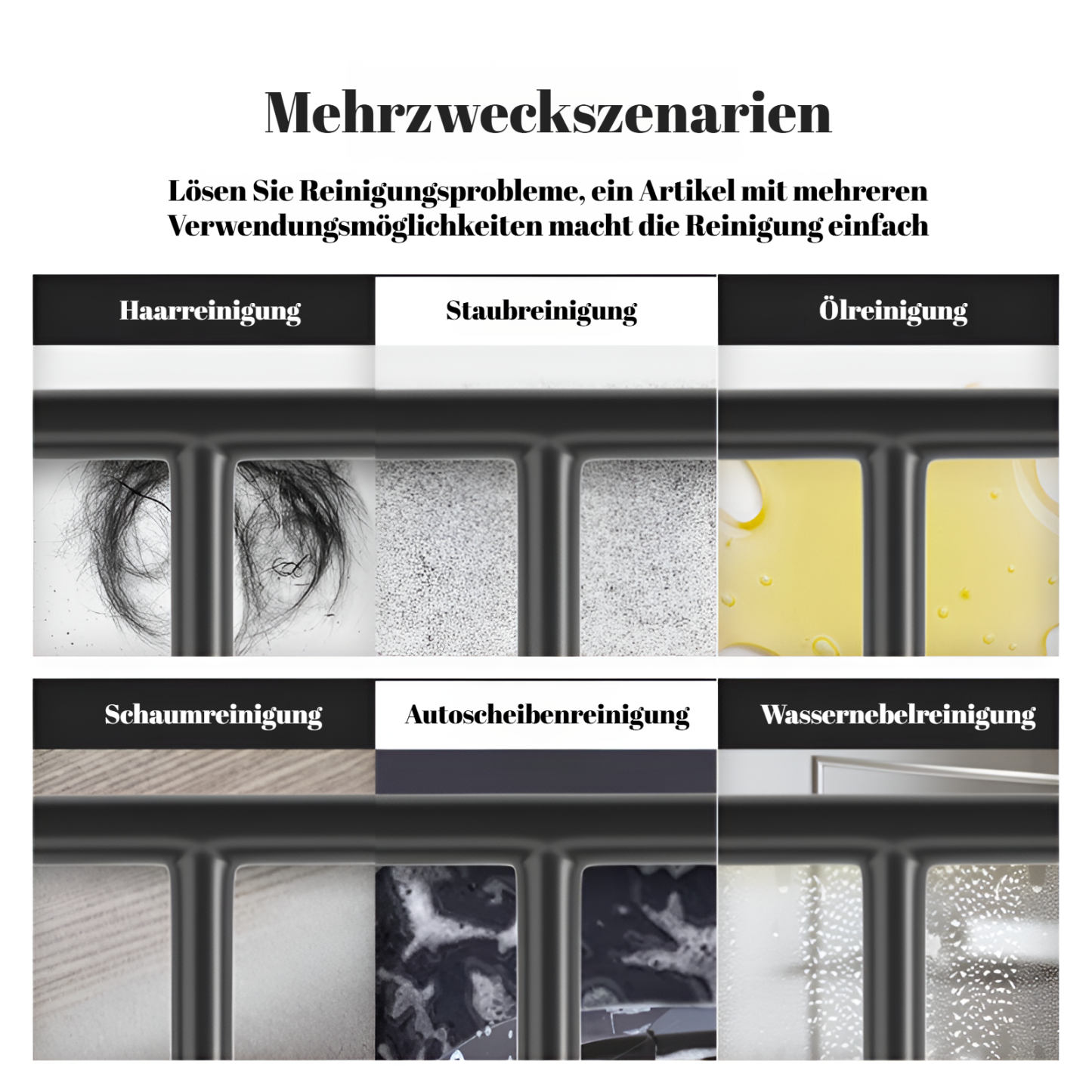 Einseitiger Silikon-Glaswischer Boden Küche Bad WC-Reiniger Autofensterwischer