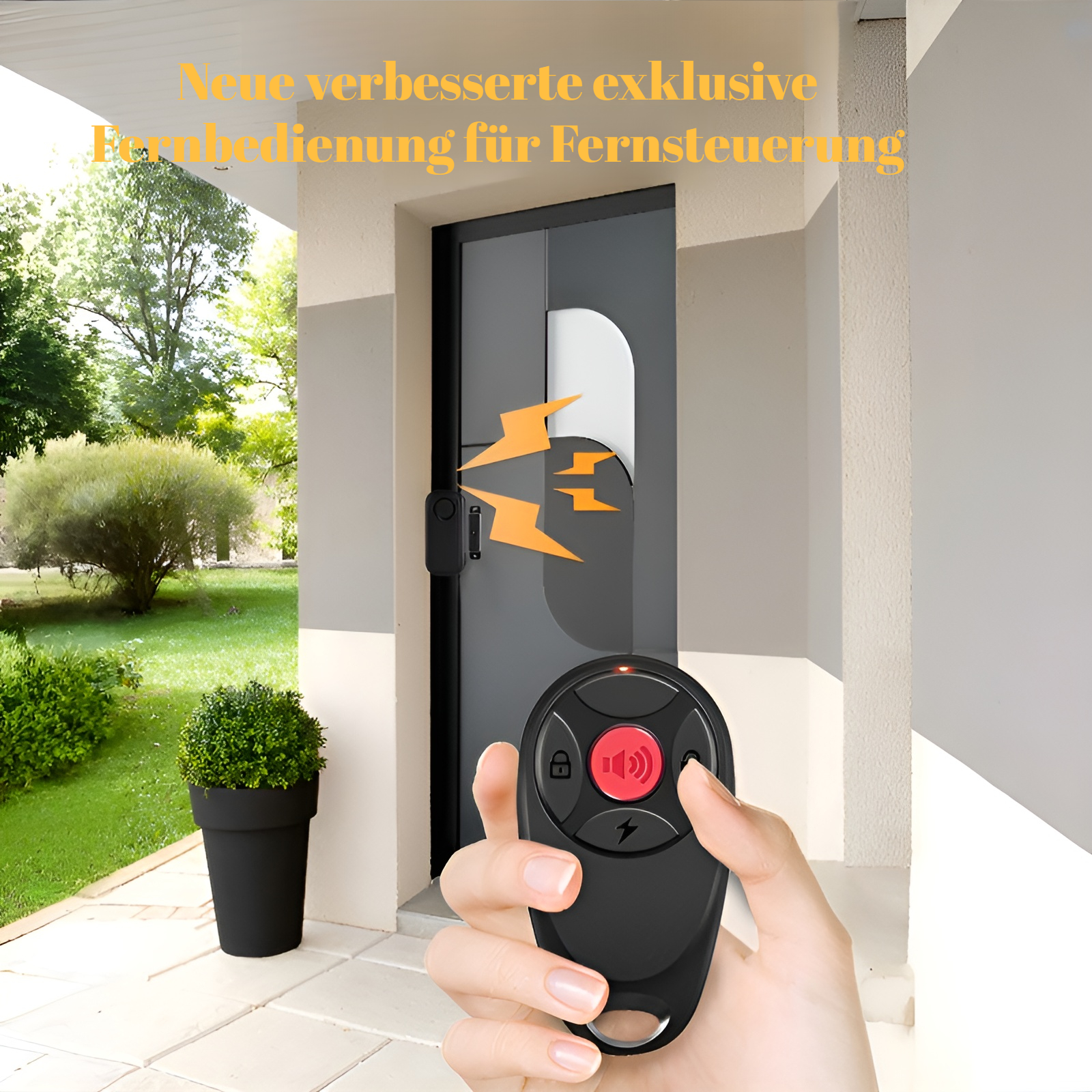 Tür- und Fenster-Diebstahlsicherung, magnetische Fernbedienung, Alarm, Autofenster-Zähler, Diebstahl