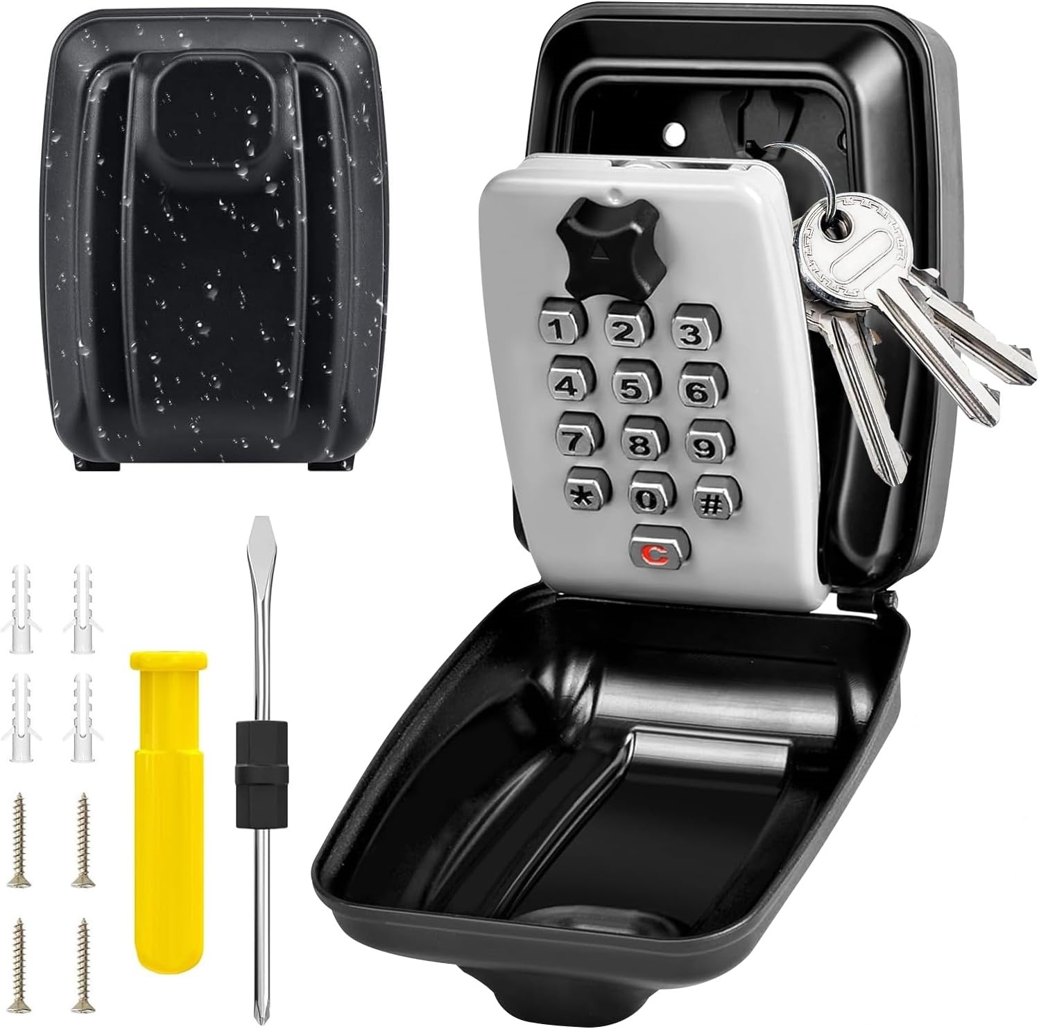 Fahrzeugmontierter hängender Autofenster-Diebstahlschutzcode-Schlüsselkasten, wandmontierter Schließ