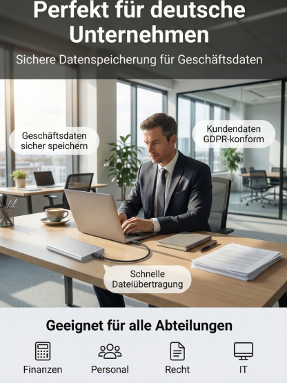 Sekundenschneller Filmgenuss: Ultradünne Hochgeschwindigkeits-SSD-Festplatte