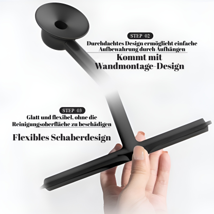 Einseitiger Silikon-Glaswischer Boden Küche Bad WC-Reiniger Autofensterwischer