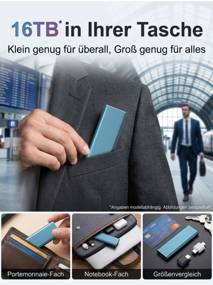 Tragbare Hochgeschwindigkeits-SSD mit mehreren Gerätekompatibilität