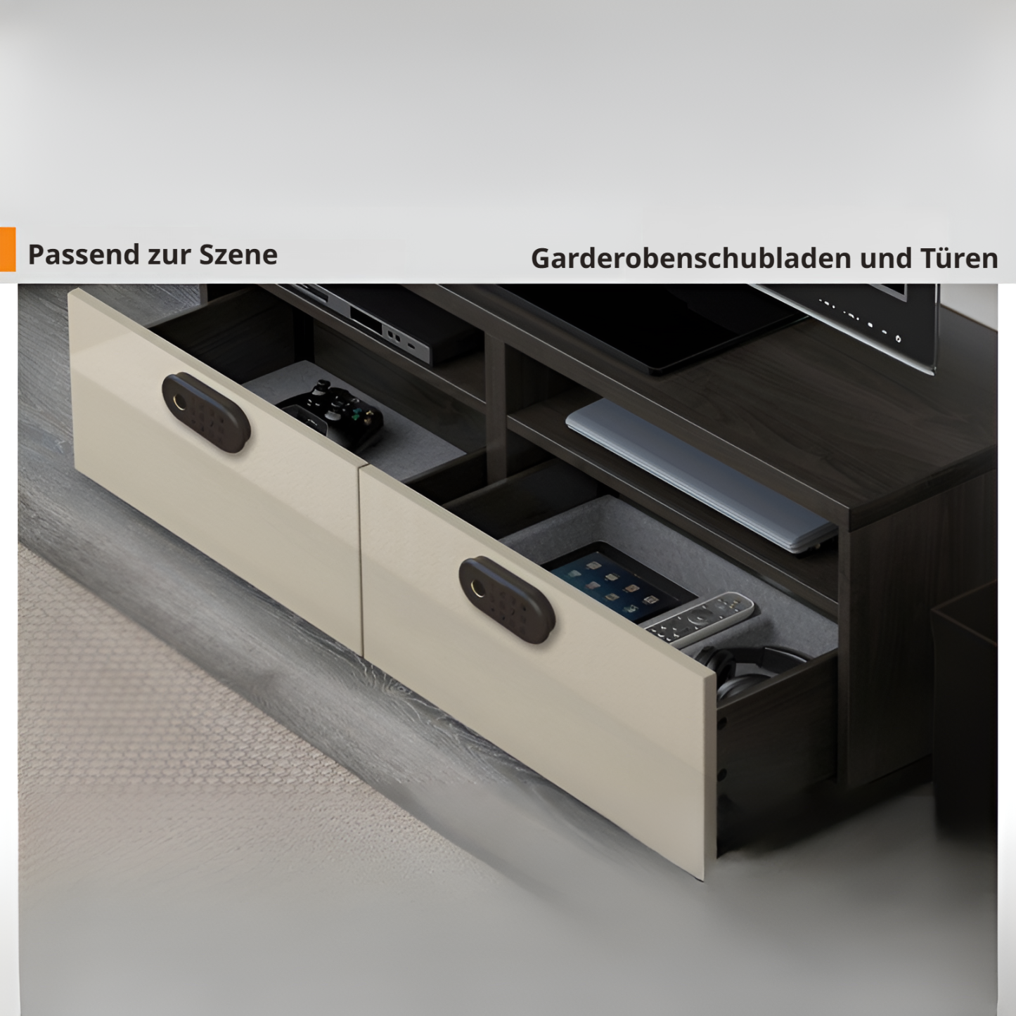 Fingerabdruck-Schubladenschloss, intelligentes Passwort-Schließfach, Türschloss, Schuhschrank, Diebs